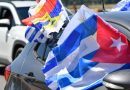 FA y Pit-Cnt realizaron una caravana “en solidaridad con Cuba” por “bloqueo imperialista”